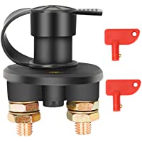Bolatus Interruptor de apagado de batería de coche 12V - 24V Interruptor de Desconexión de Batería Aislador Coche Barco…
